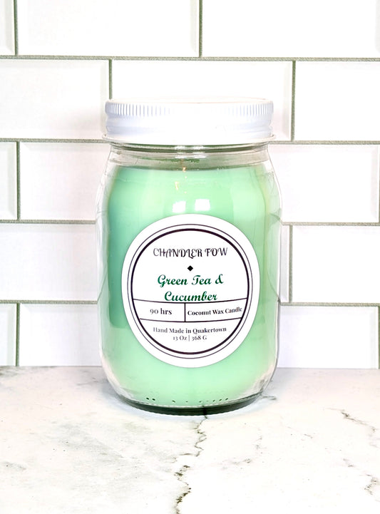 Green Tea & Cucumber 13 Oz Candle