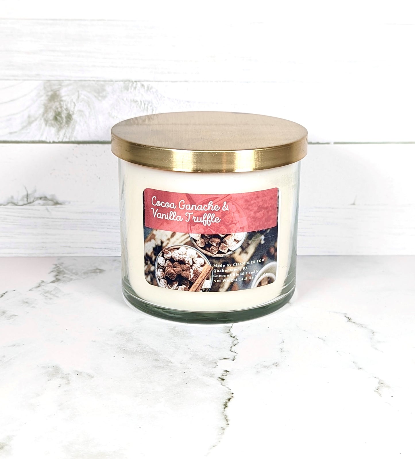 Cocoa Ganache & Vanilla Truffle 2-Wick Candle