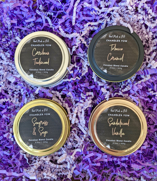 Exotic Fragrances Tin Candle Set