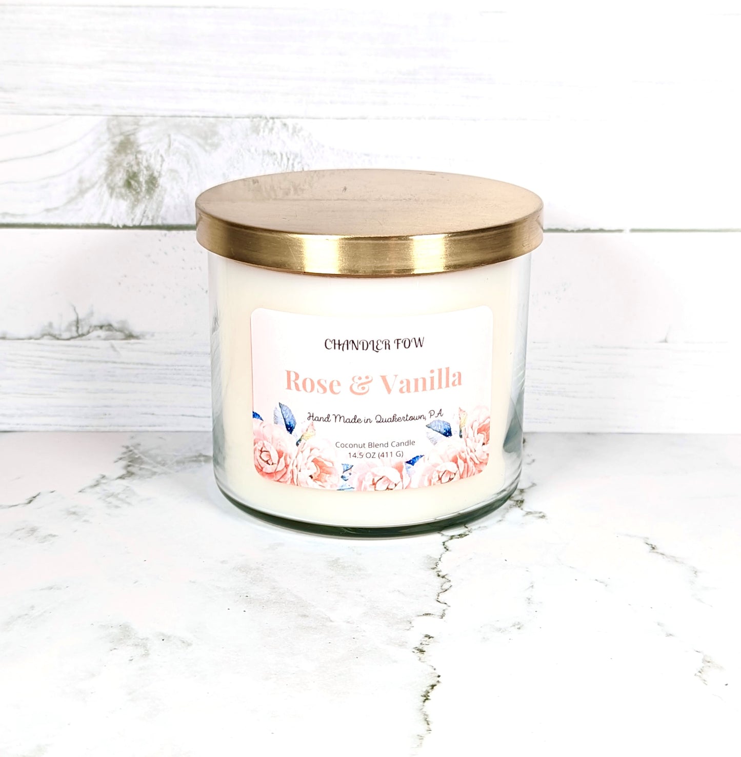 Rose & Vanilla 2-Wick Candle